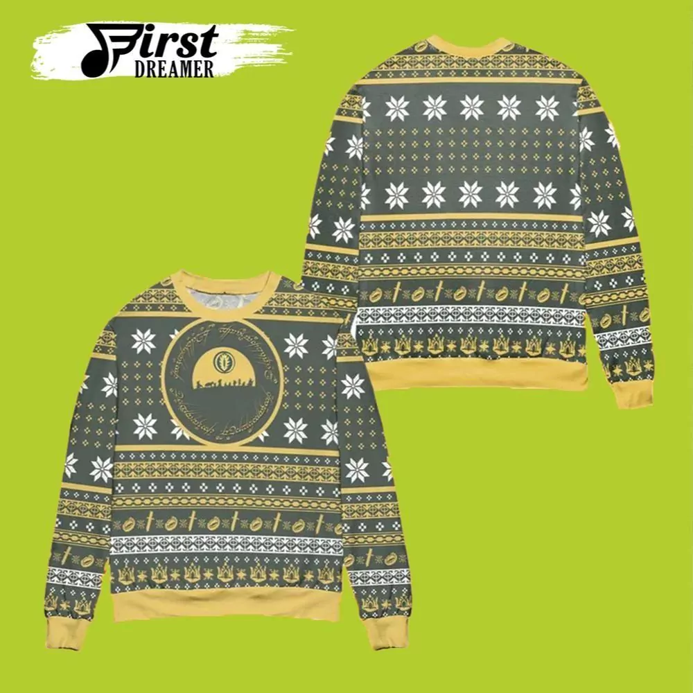 Lord Of The Rings Christmas Anneau Seigneur Des Anneaux 3d ugly sweatshirt