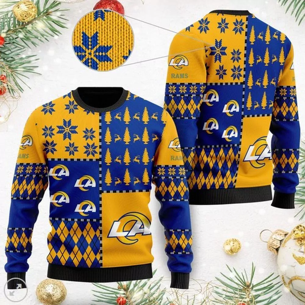 Los Angeles Rams Christmas S Best Christmas For Los Angeles Rams Fans Christmas Awesome 3d ugly sweatshirt