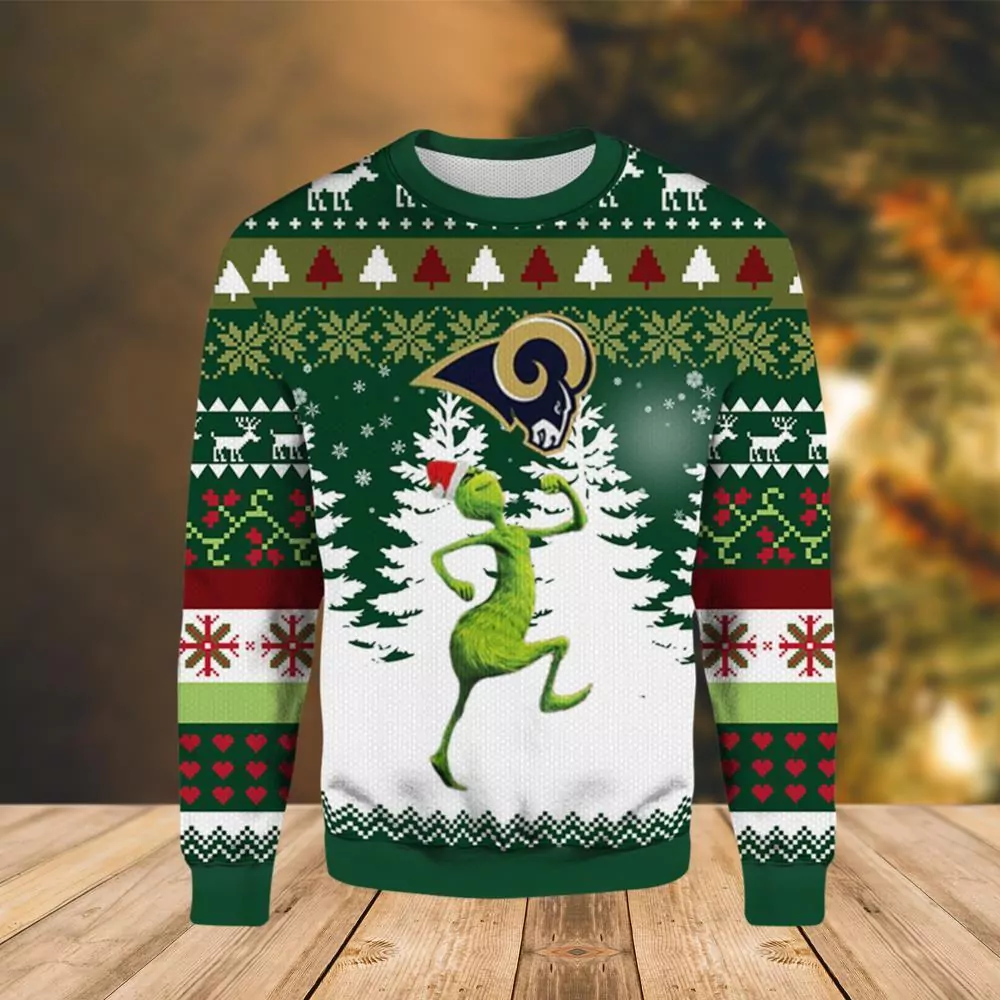 Los Angeles Rams Grinch Scoobydoo Christmas Limited 3d ugly sweatshirt