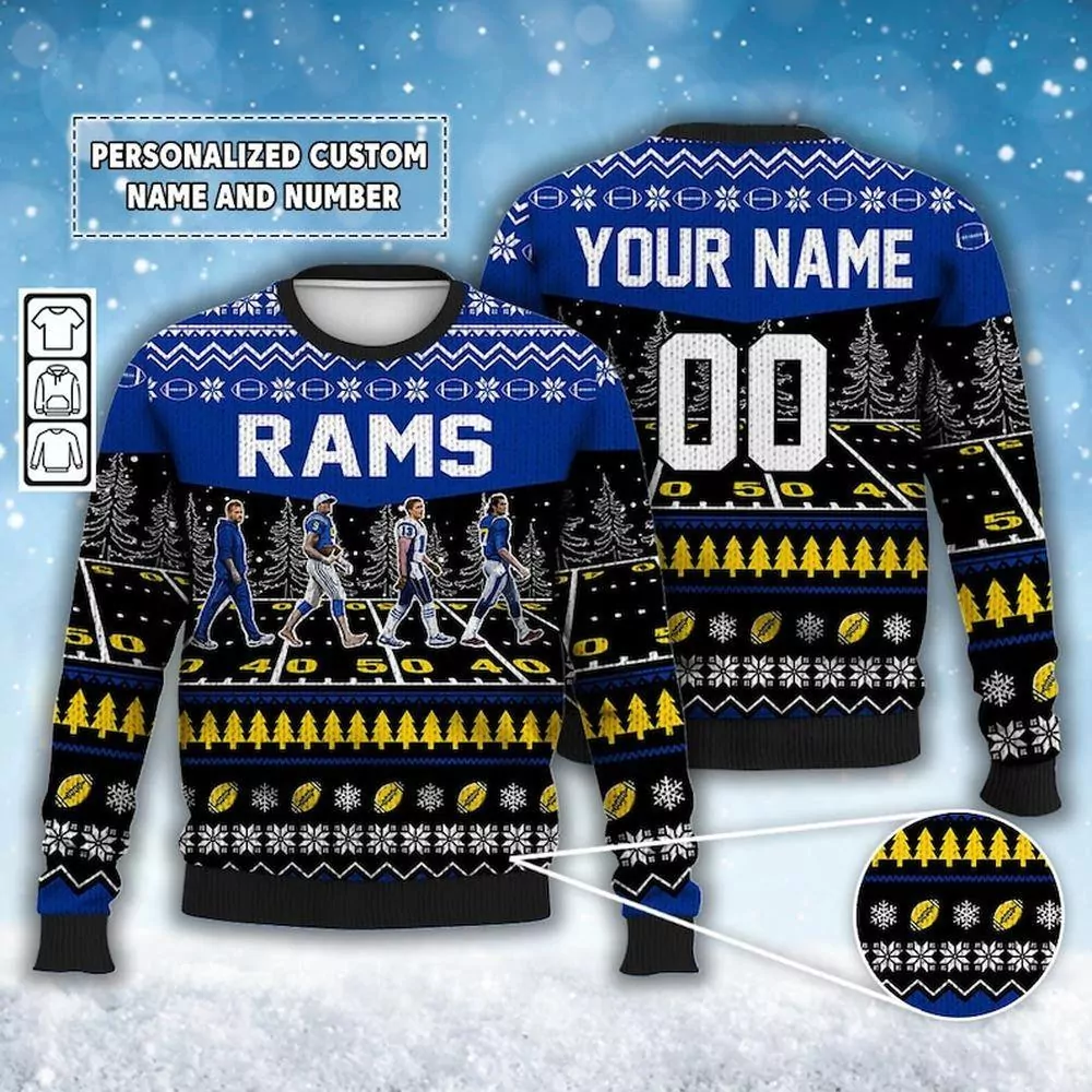 Los Angeles Rams Player Christmas Limited 3d ugly sweatshirt