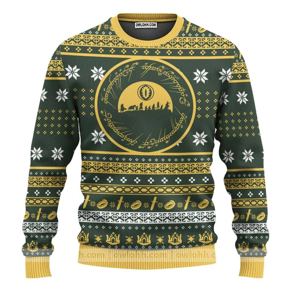 Lotr Merry Christmas Ya Filthy Hobbitses Awesome 3d ugly sweatshirt