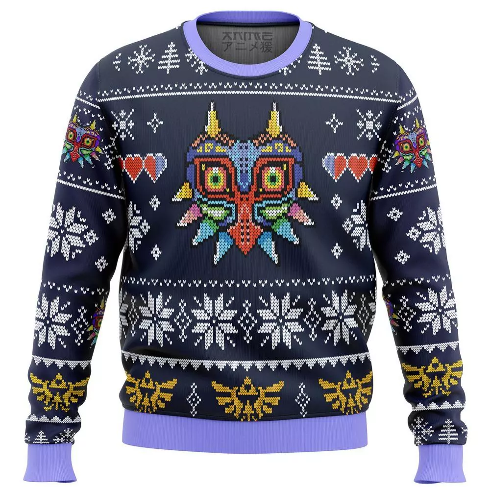 Majoras Mask Legend Of Zelda Christmas 3d ugly sweatshirt