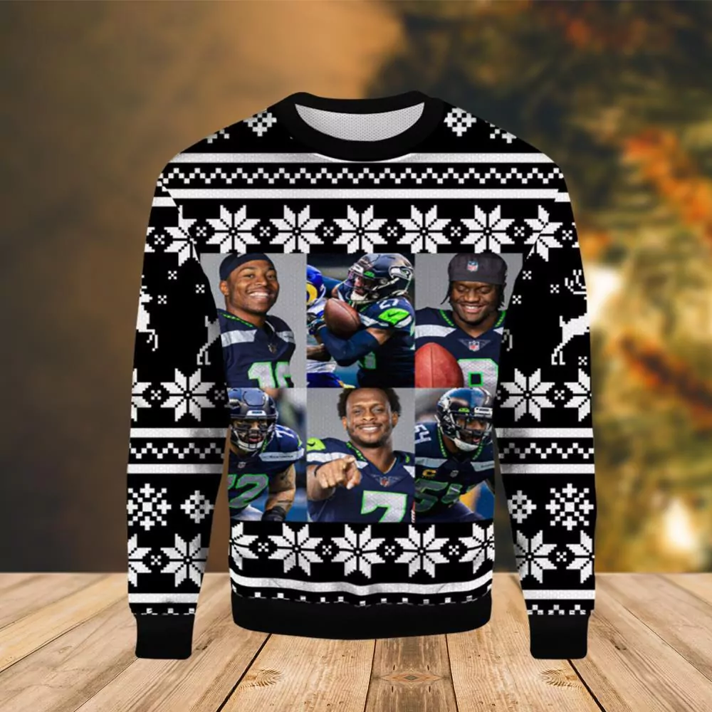 Marshawn Lynch Seattle Seahawks Christmas Awesome 3d ugly sweatshirt