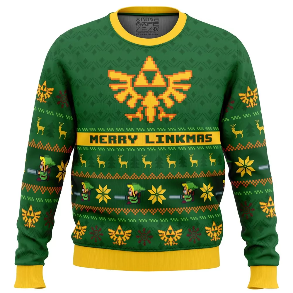 Merry Linkmas Zelda Christmas Holiday 3d ugly sweatshirt
