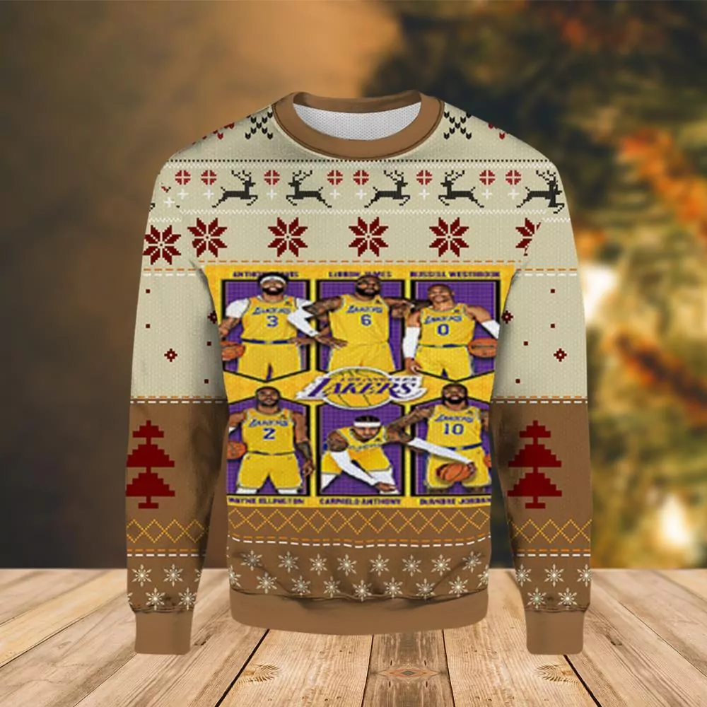Merry Los Angeles Lakers Christmas 3d ugly sweatshirt
