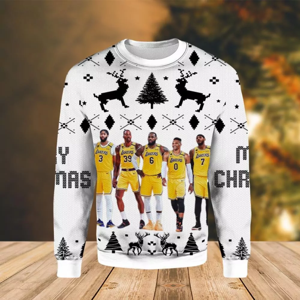 Merry Los Angeles Lakers Christmas 3d ugly sweatshirt