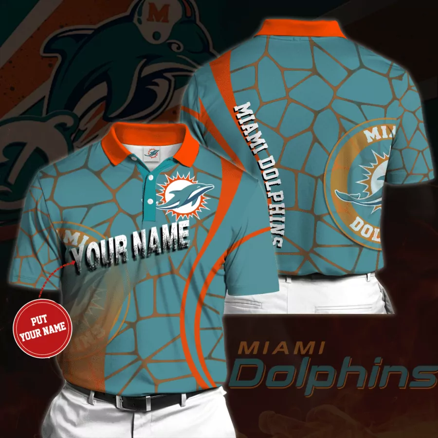 Miami Dolphins For Fan 01 3d polo