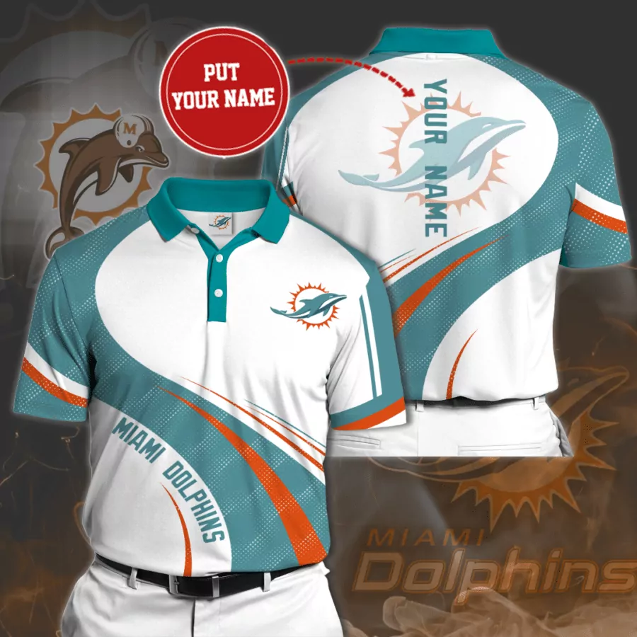 Miami Dolphins For Fan 01 3d polo