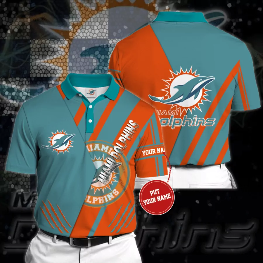 Miami Dolphins For Fan 01 3d polo