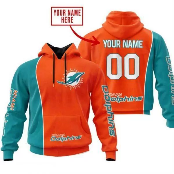 Miami Dolphins Personalized Name And Number Camo Style For Fans 3d