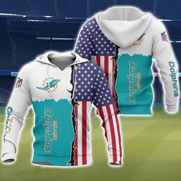 Miami Dolphins Personalized Name And Number Camo Style For Fans 3d