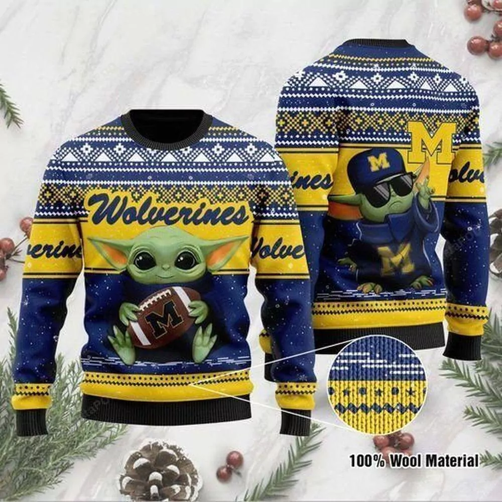 Michigan Wolverines Grateful Dead Party Ideas Christmas Awesome 3d ugly sweatshirt