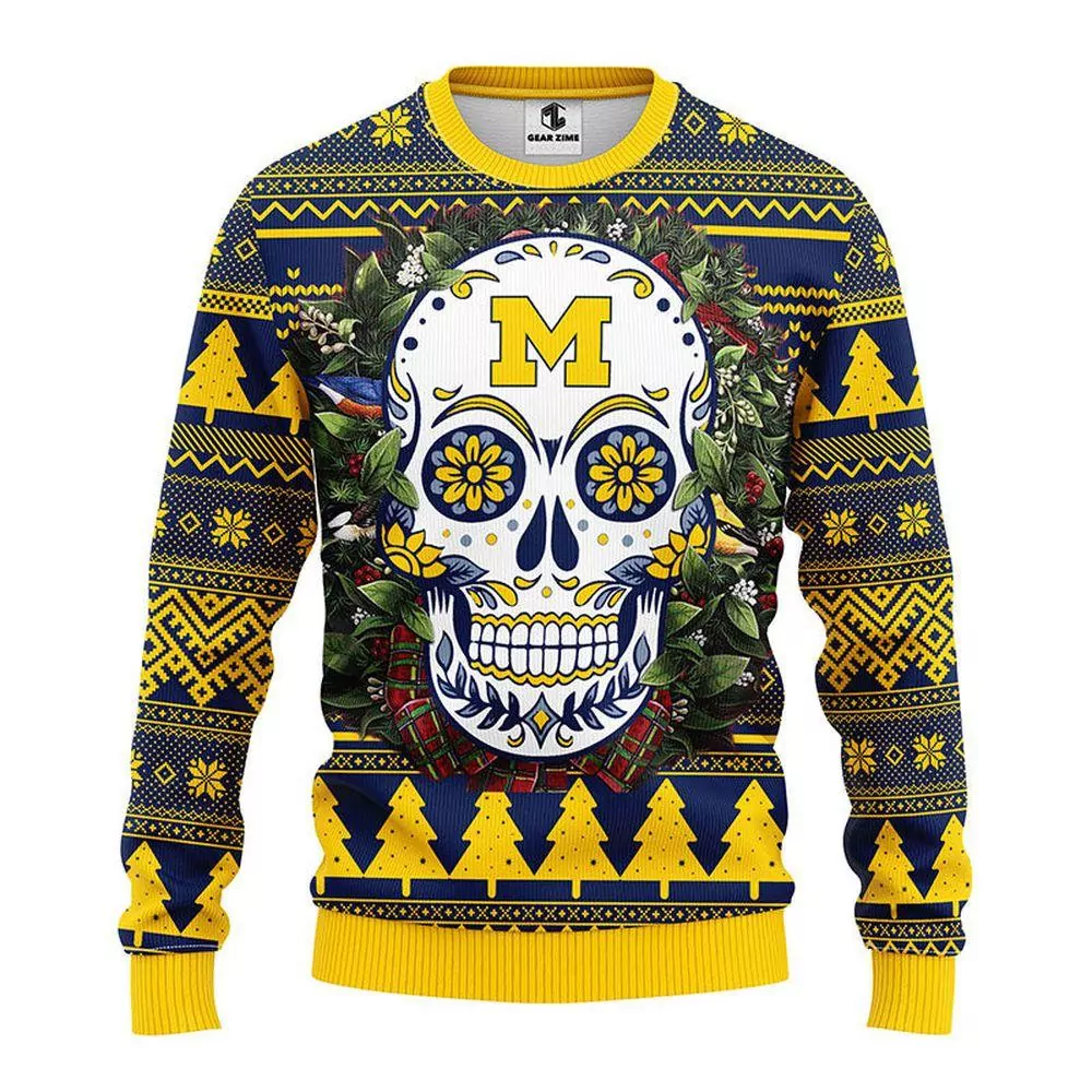 Michigan Wolverines Hohoho Mickey Party Ideas Christmas Awesome 3d ugly sweatshirt