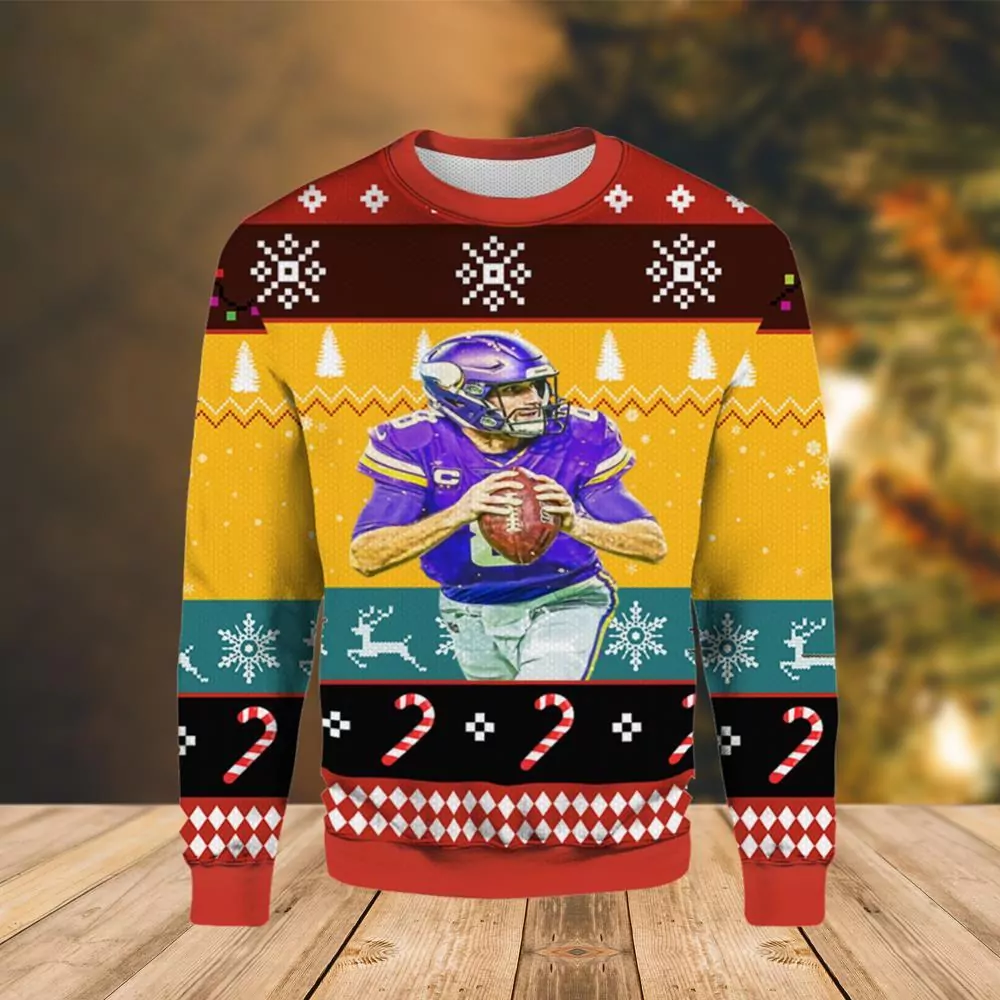 Minnesota Vikings Kirk Cousins Limited 3d ugly sweatshirt