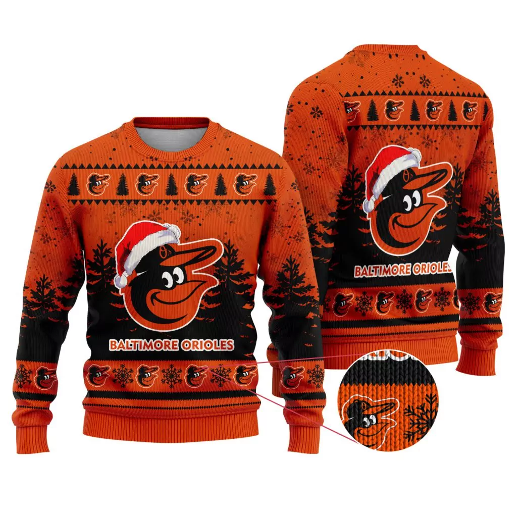 MLB Baltimore Orioles Special Christmas 3d ugly sweatshirt