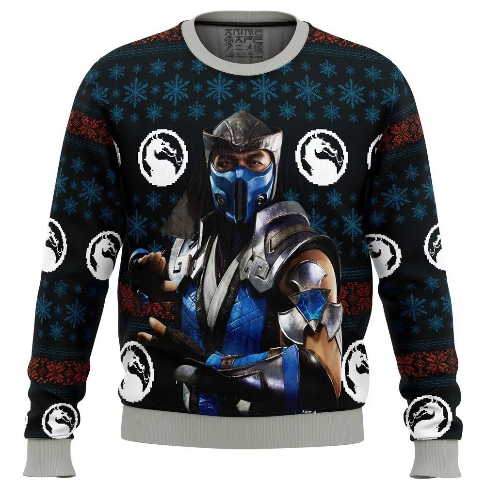 Mortal Kombat Sub Zero Christmas Limited 3d ugly sweatshirt