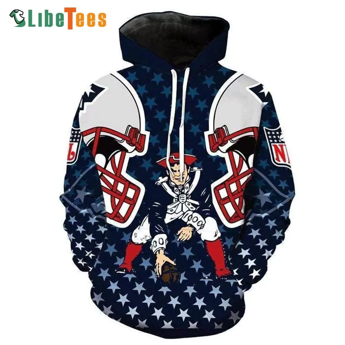 Navy Blue Star New England Patriots New England Patriots Gift custom 3d