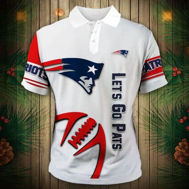 New England Patriots Jack Skellington And Zero 3d polo