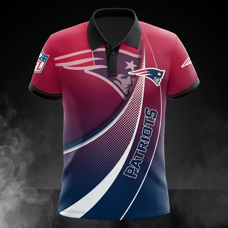 New England Patriots Jack Skellington And Zero 3d polo