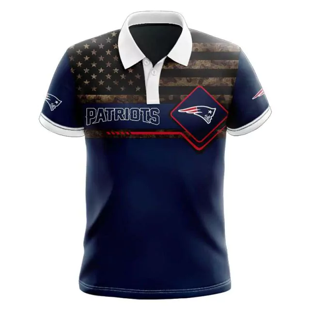 New England Patriots Jack Skellington And Zero 3d polo