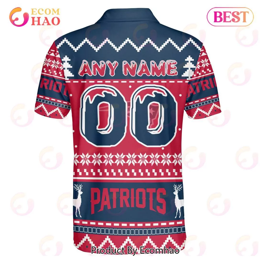 New England Patriots nfl HALLOWEEN NIGHTMARE new model custom 3d polo