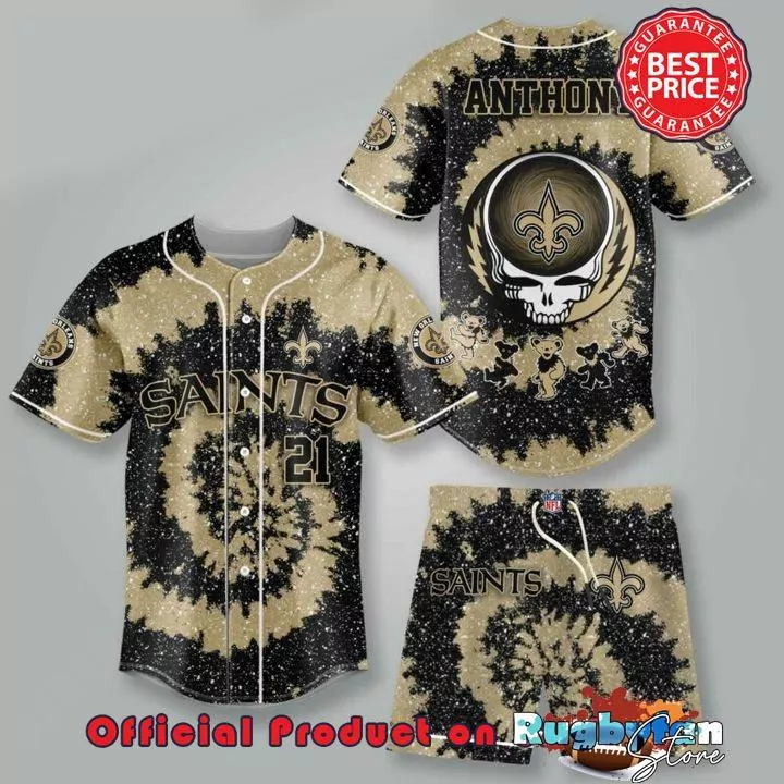 New Orleans Saints NFL Baseball Modern 3d Baseball Shirt