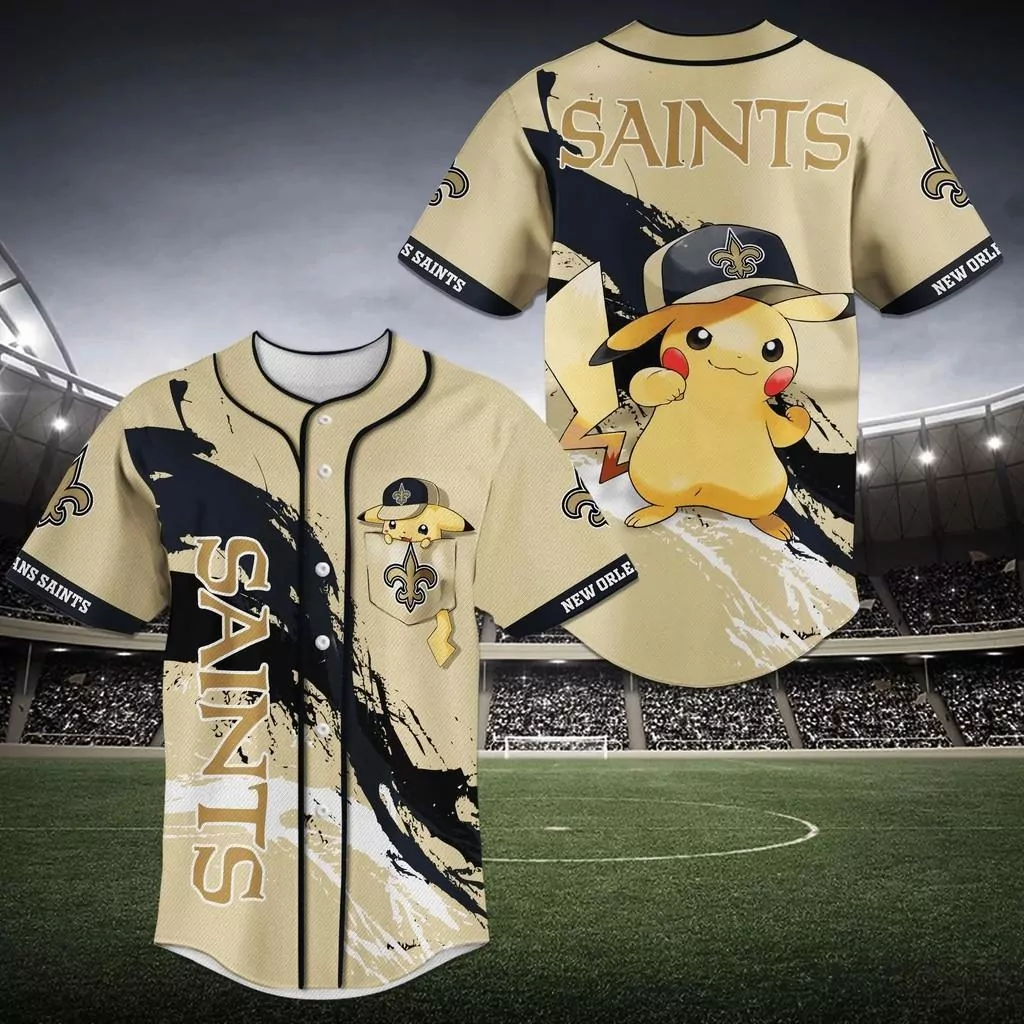 New Orleans Saints NFL Baseball Modern 3d Baseball Shirt