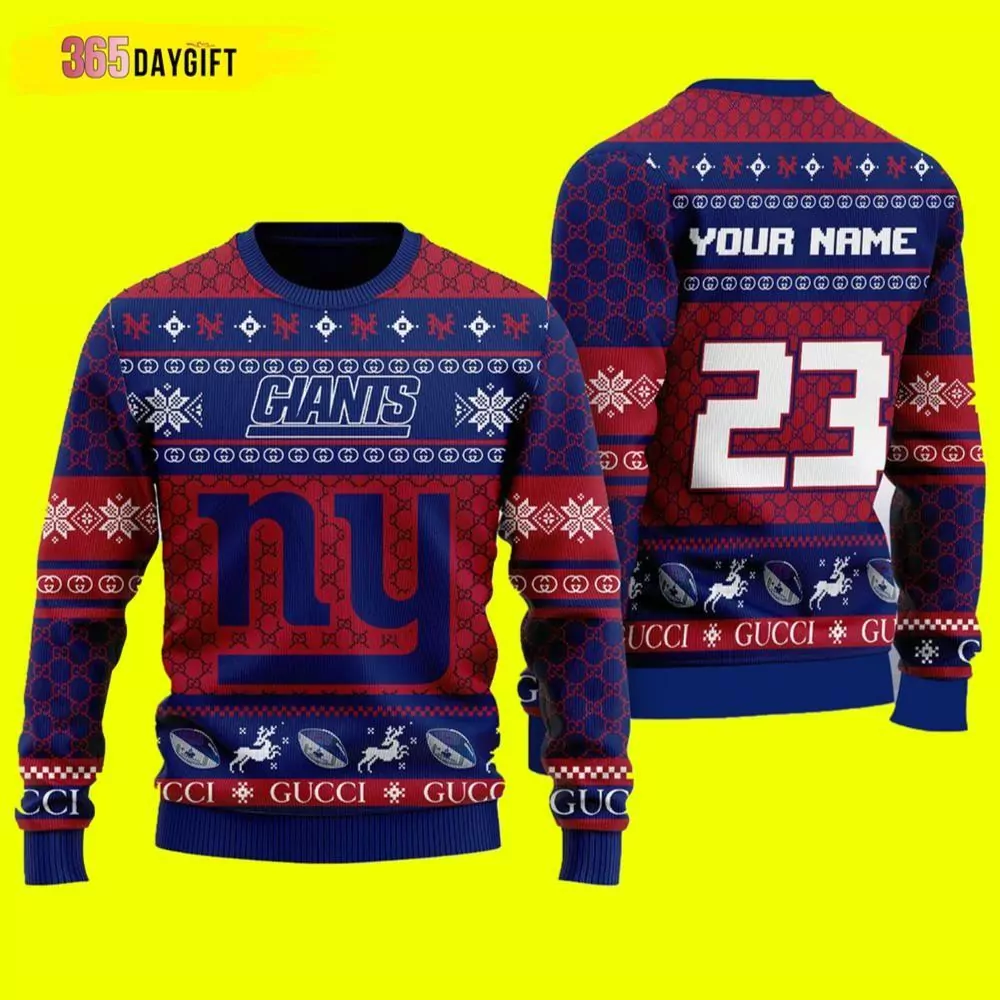 New York Giants 1925 Christmas 3d ugly sweatshirt