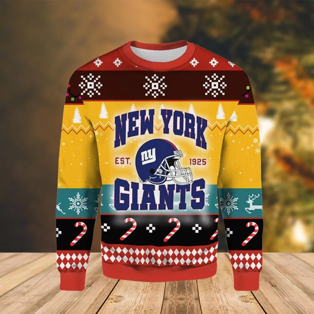 New York Giants 1925 Christmas 3d ugly sweatshirt