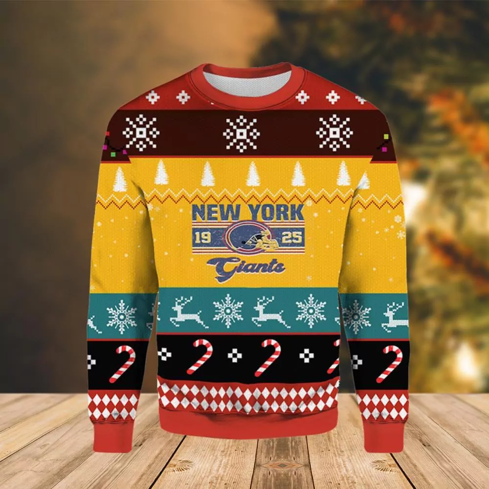 New York Giants 1925 Christmas 3d ugly sweatshirt