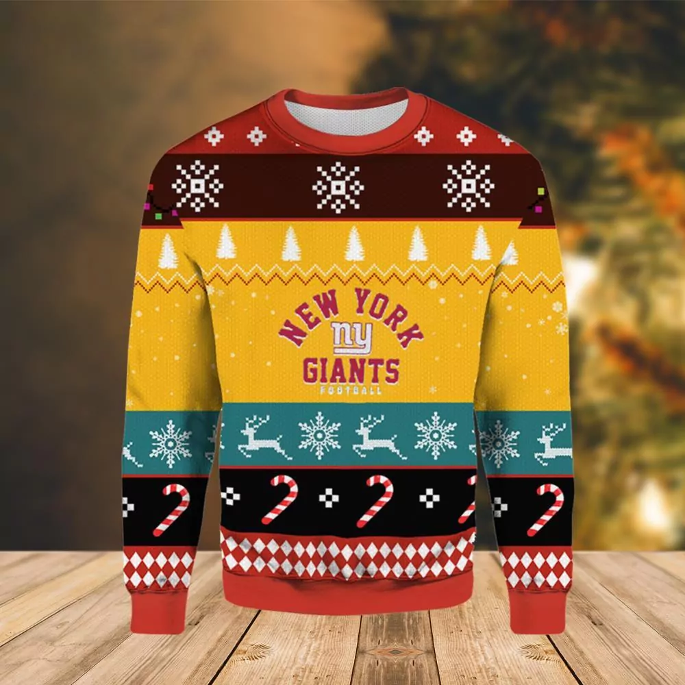 New York Giants Foolball Chirstmas Awesome 3d ugly sweatshirt