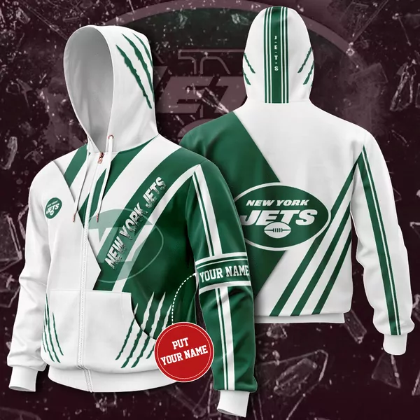 New York Jets Zip Up 3d