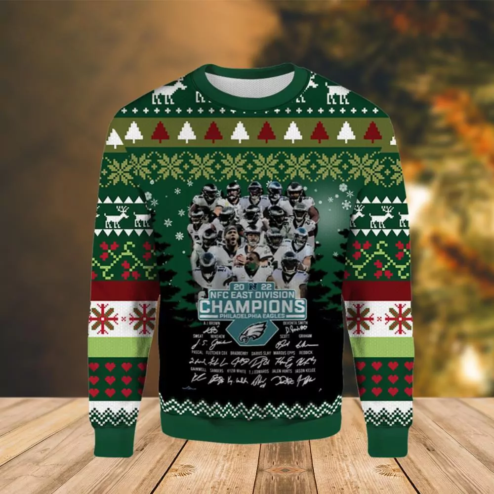 Nfc Champion Philadelphia Eagles Christmas Limited 3d ugly sweatshirt