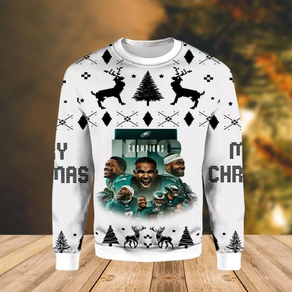 Nfc Champion Philadelphia Eagles Christmas Limited 3d ugly sweatshirt