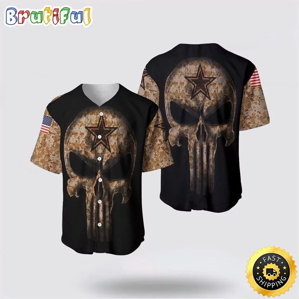 NFL Dallas Cowboys Baseball American Football Team Symbol Bad Bunny Graphic Blue 3d Baseball Shirt