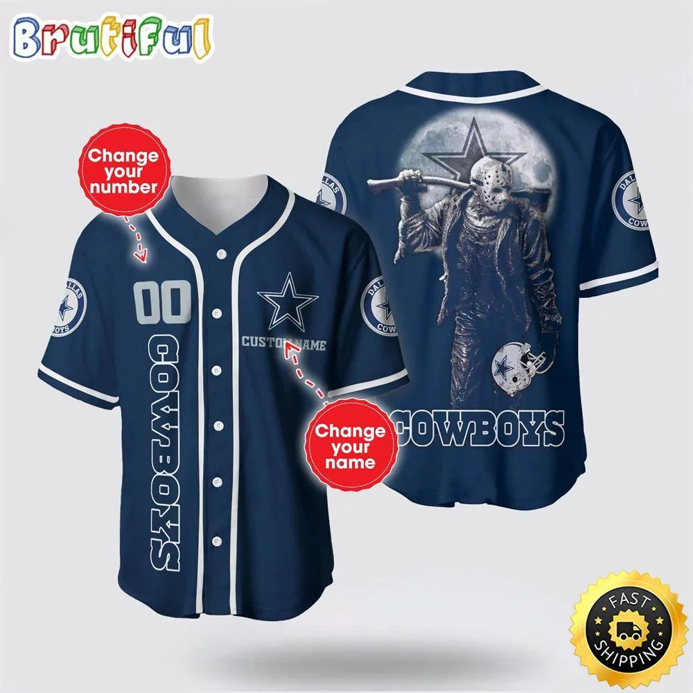 NFL Dallas Cowboys Baseball Personalized Skull Customization Options Available 3d Baseball Shirt