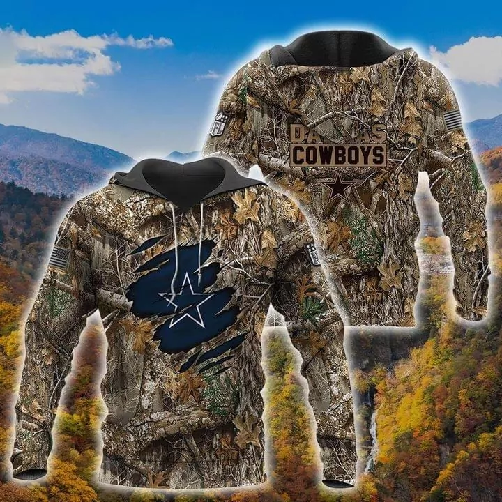 NFL dallas cowboys camo jungle 3d