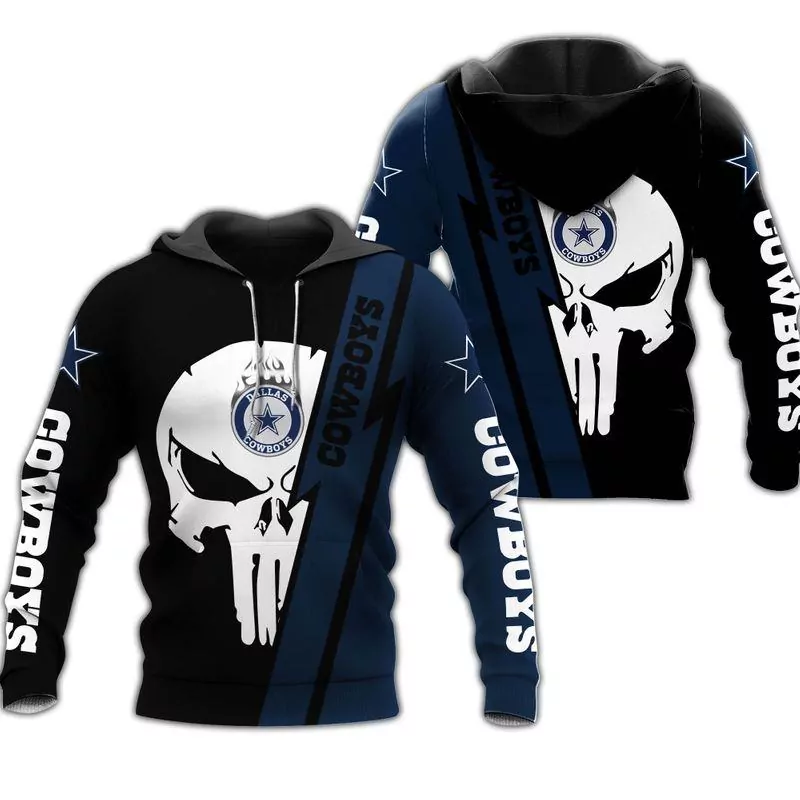 NFL Dallas Cowboys skull ZIP 3d