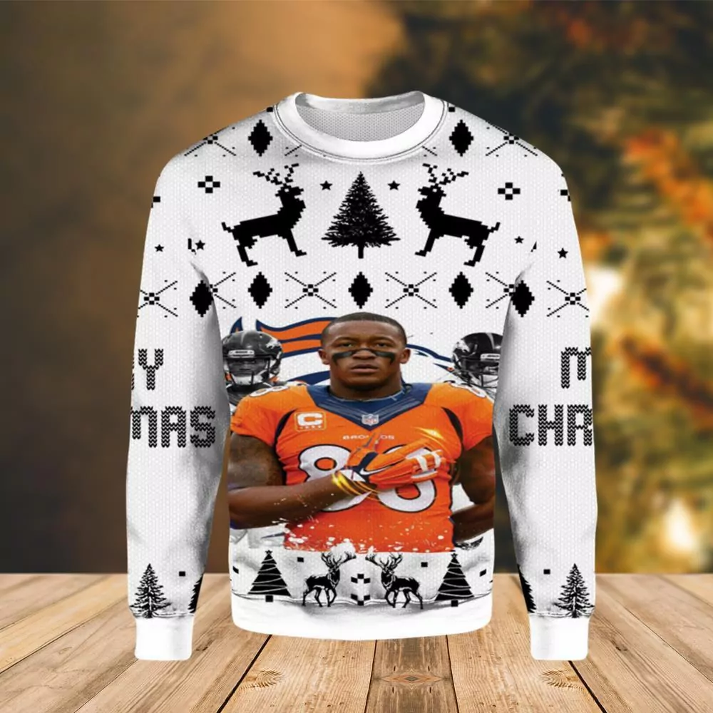 Nfl Demaryius Thomas Denver Broncos Limited 3d ugly sweatshirt