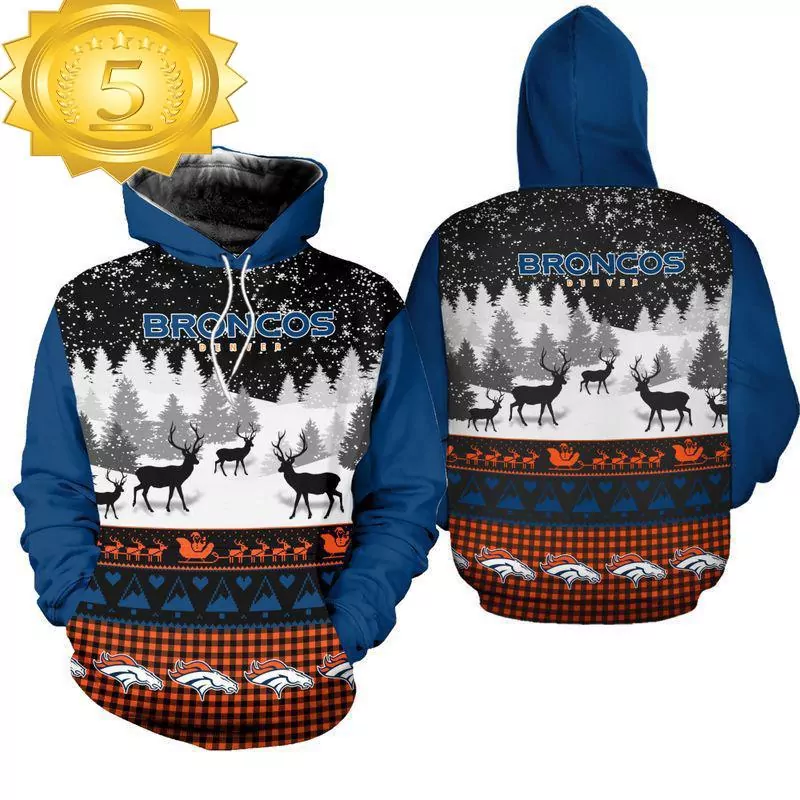 NFL Denver Broncos Gift For Xmas 3d