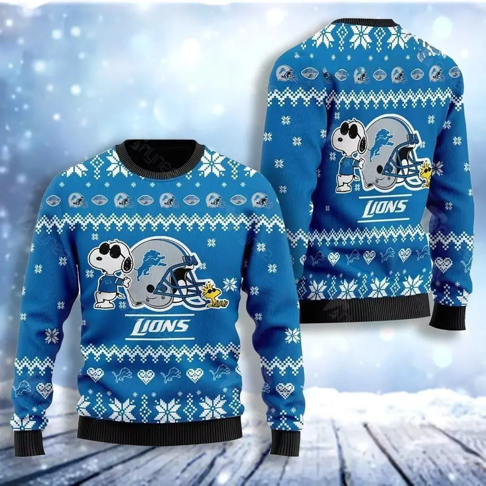 Nfl Detroit Lions Jared Goff Christmas Limited 3d ugly sweatshirt