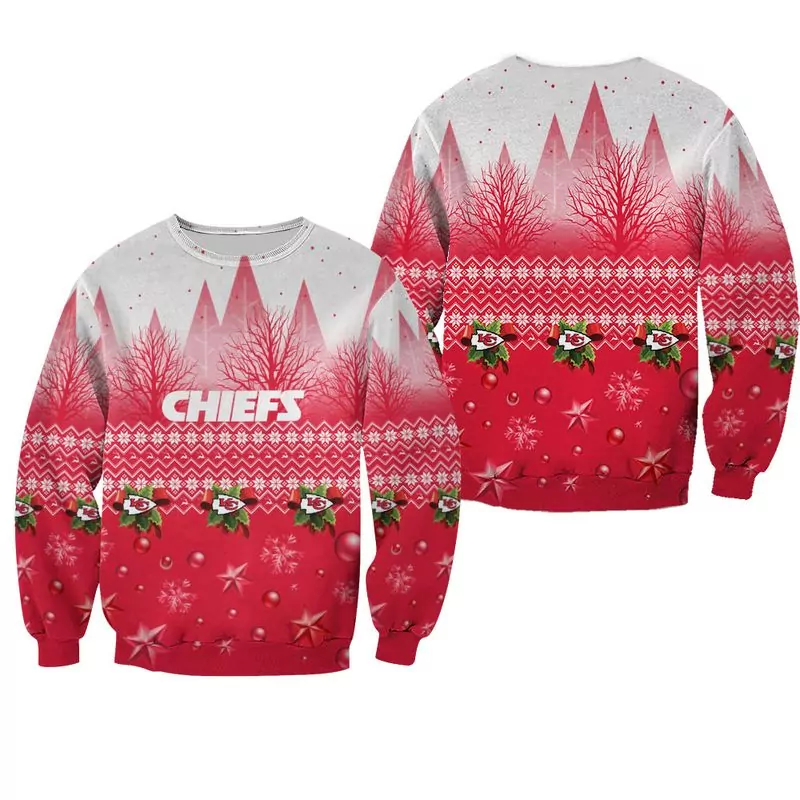 NFL Kansas City Chiefs Christmas Pattern Limited Edition 32410 3d ugly sweatshirt