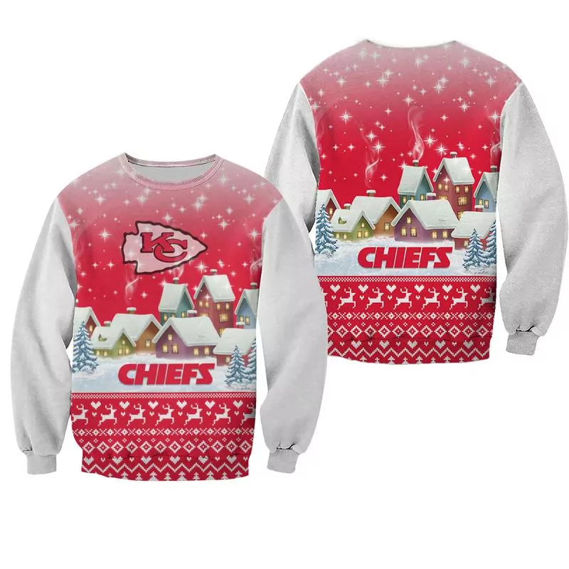 NFL Kansas City Chiefs Christmas Pattern Limited Edition 38110 3d sweatshirt