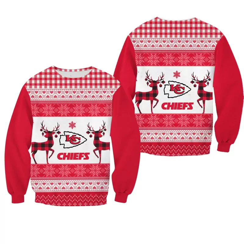 NFL Kansas City Chiefs Christmas Pattern Limited Edition 38710 3d ugly sweatshirt