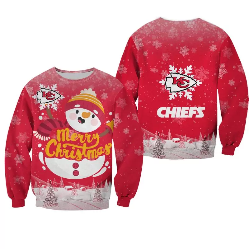 NFL Kansas City Chiefs Christmas Pattern Limited Edition 38710 3d ugly sweatshirt
