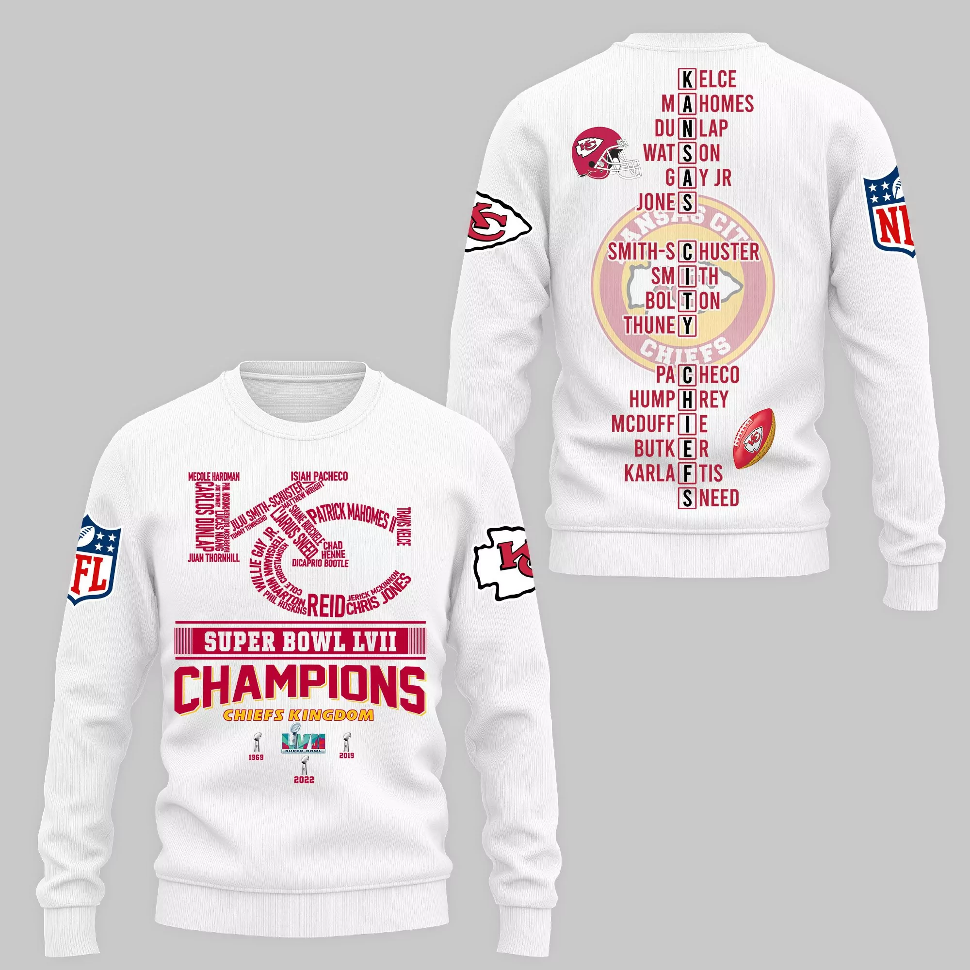 NFL Kansas City Chiefs Christmas Reindeer Limited Edition 37210 3d sweatshirt