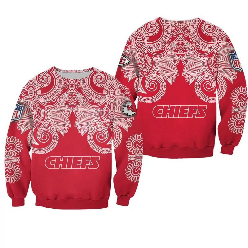 NFL Kansas City Chiefs Funny Ghosts Pattern Halloween Edition 45110 3d sweatshirt