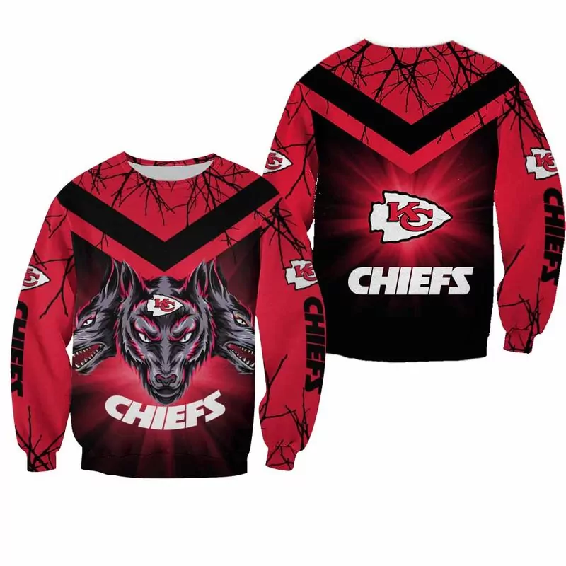 NFL Kansas City Chiefs Halloween Wolf Limited Edition 28310 3d sweatshirt