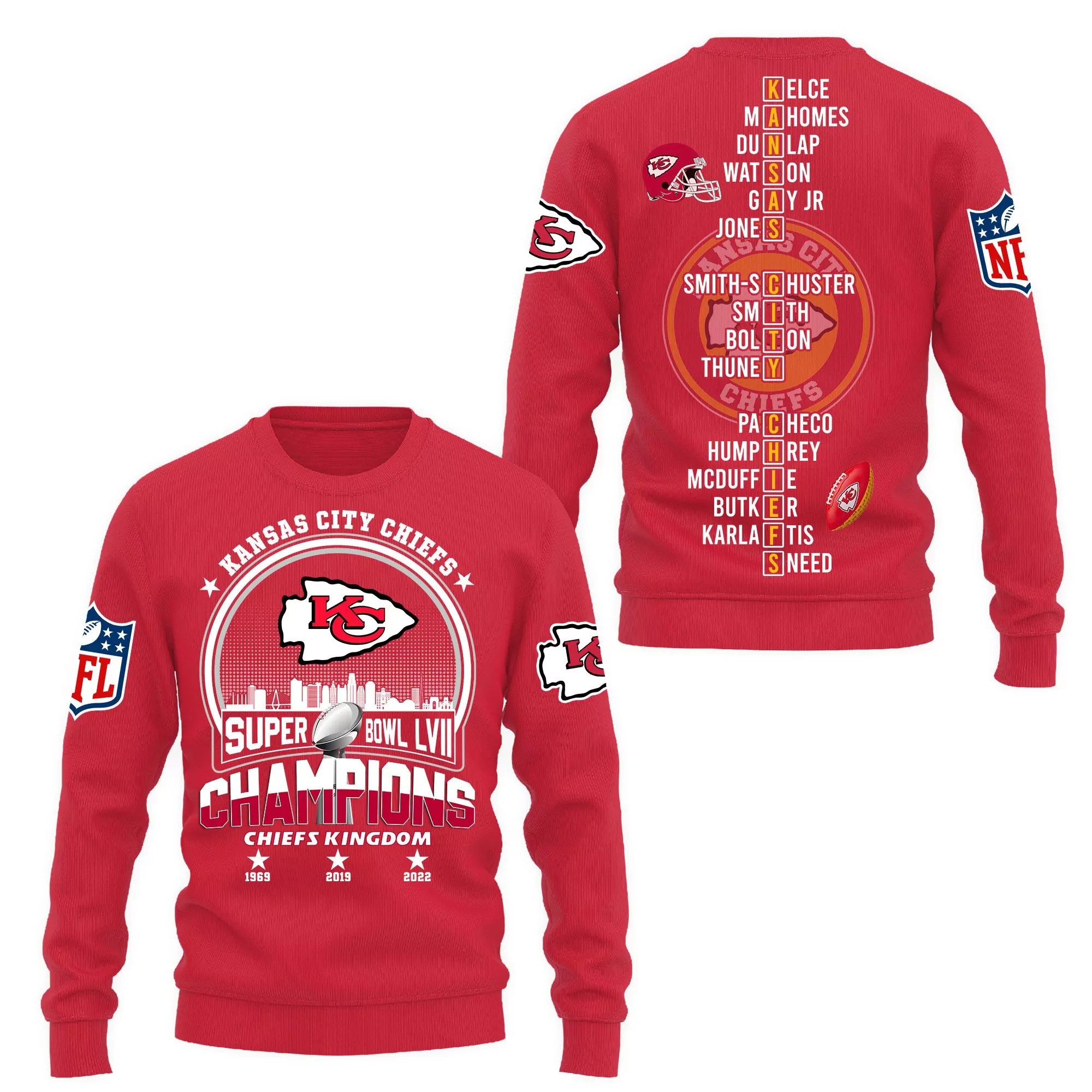 NFL Kansas City Chiefs Limited Edition 05014 3d sweatshirt