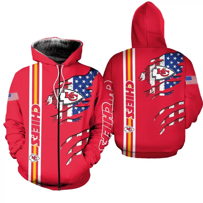 Nfl Kansas City Chiefs Limited Edition Zip Up 07910 3d